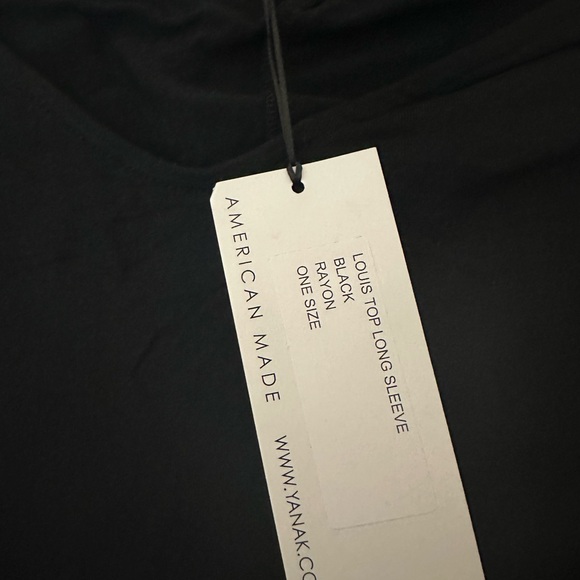 Yana K Tara Louis Top Long Sleeve Black One Size Fits All - Picture 4 of 5